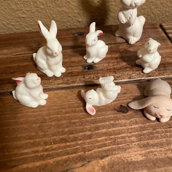 Vintage Bunny Family set of 5 - Picture 11 of 12